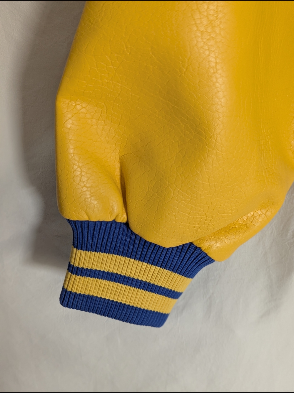 wild fable Blue and Yellow Button-Up Varsity Jacket XS NEW - Picture 7 of 11